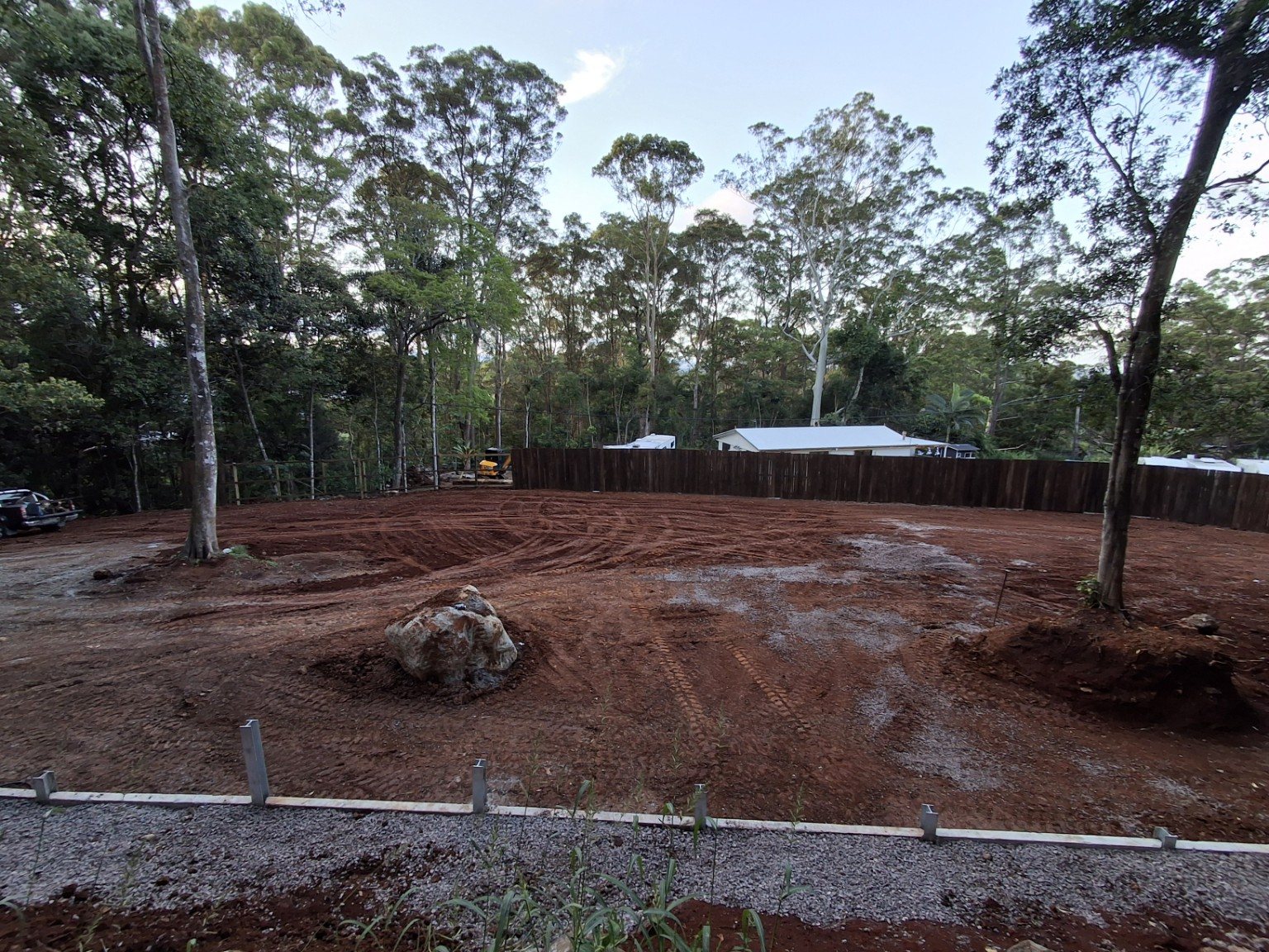 Excavator on larger project